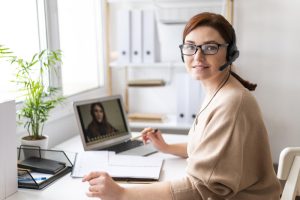 nauka języka przez Skype